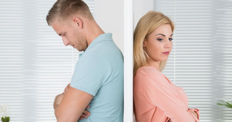 wall separating couple